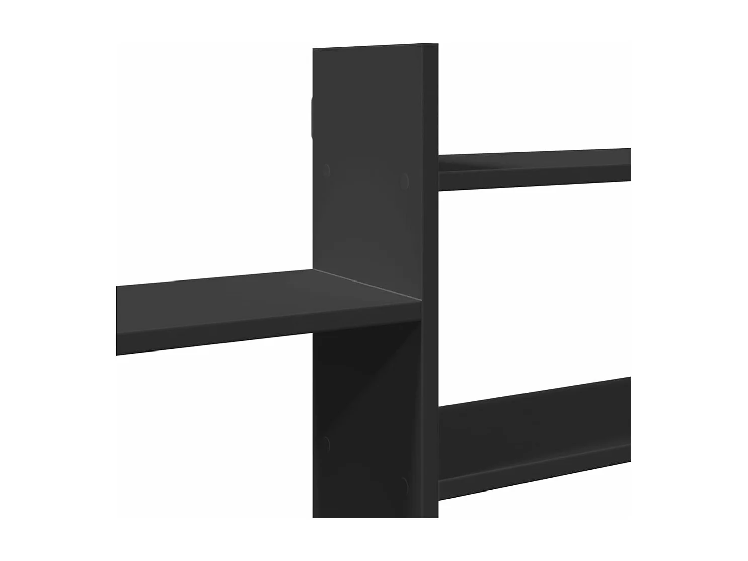 Prateleira de parede 167,5x18x68 cm derivados de madeira preto