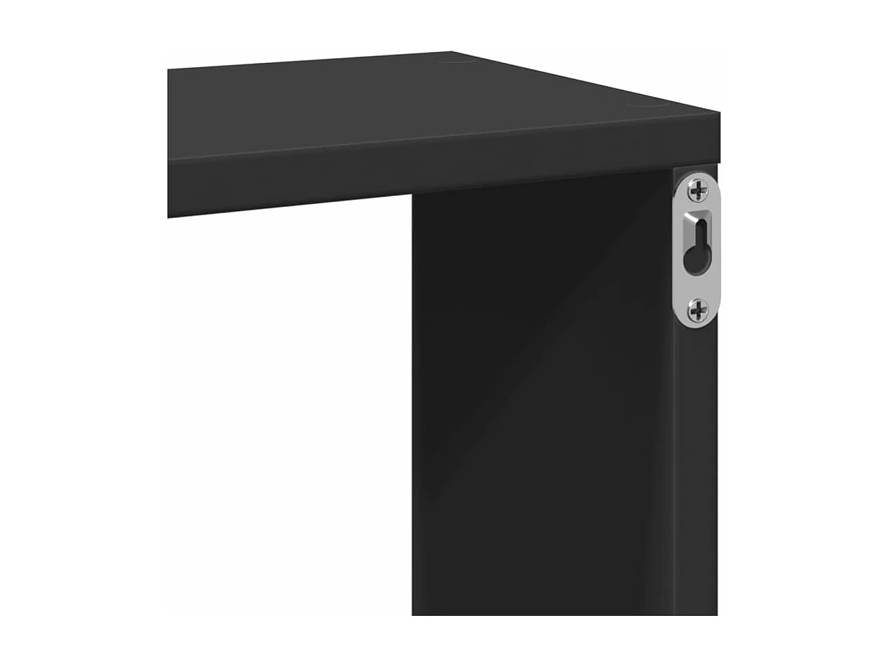 Prateleira de parede 167,5x18x68 cm derivados de madeira preto