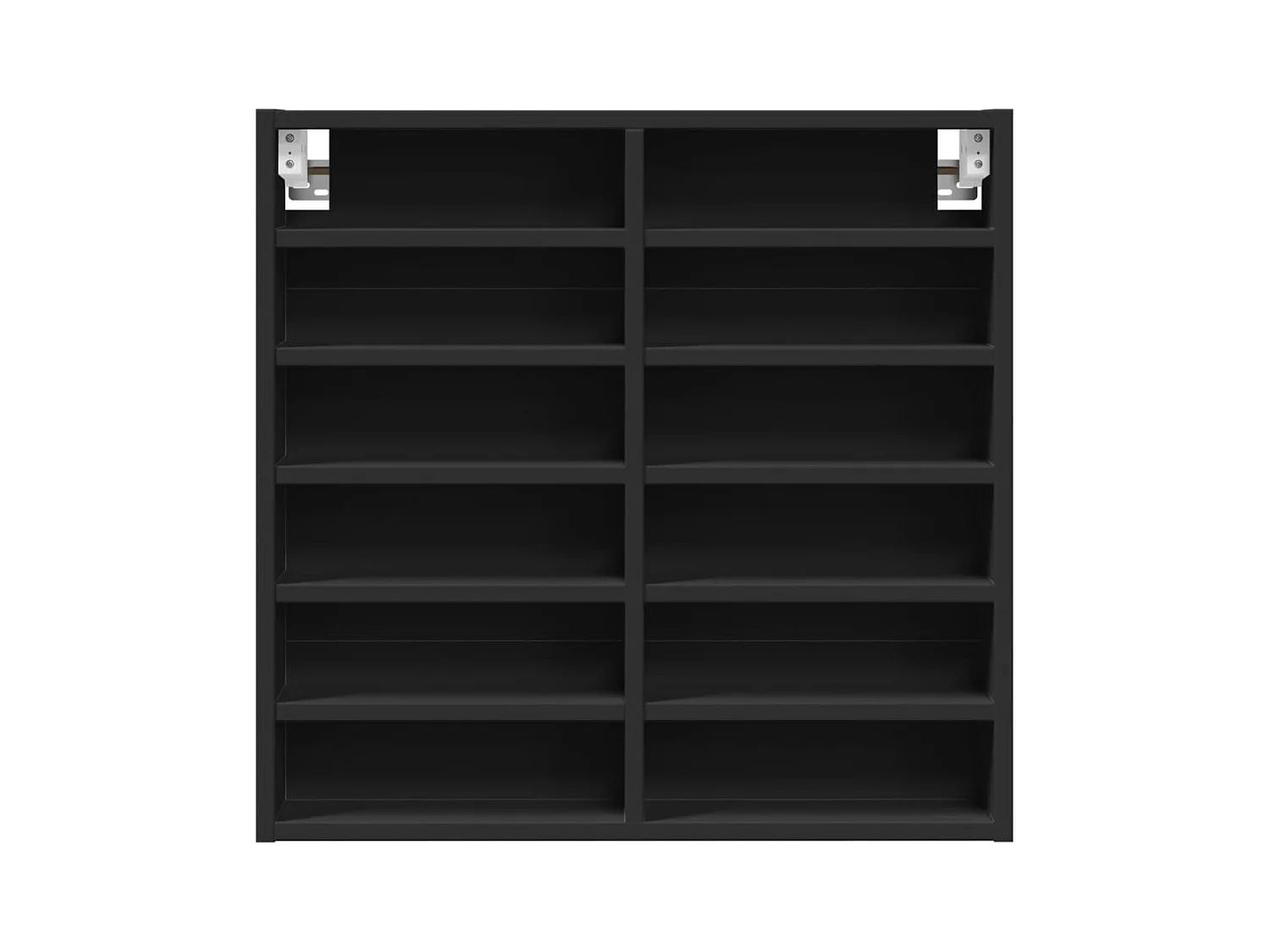 Armário vitrine 60x8,5x58 cm derivados de madeira preto