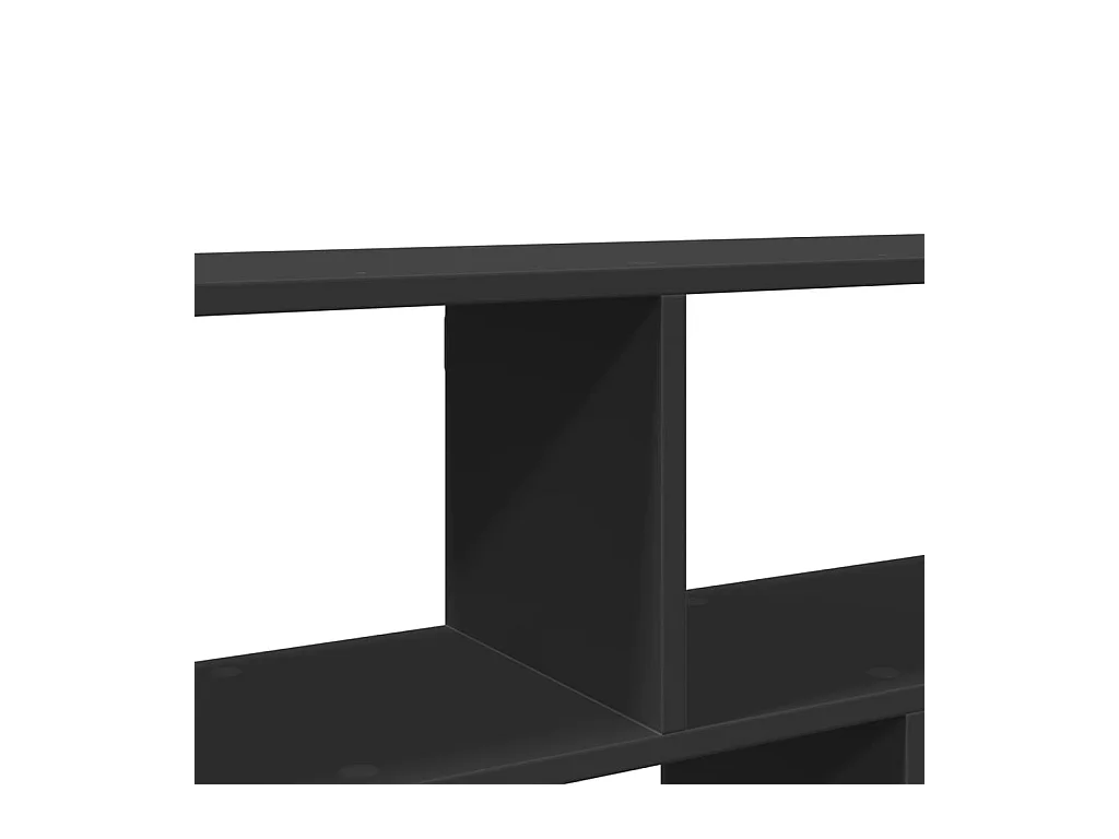 Étagère murale noir 100x25x50 cm bois d'ingénierie