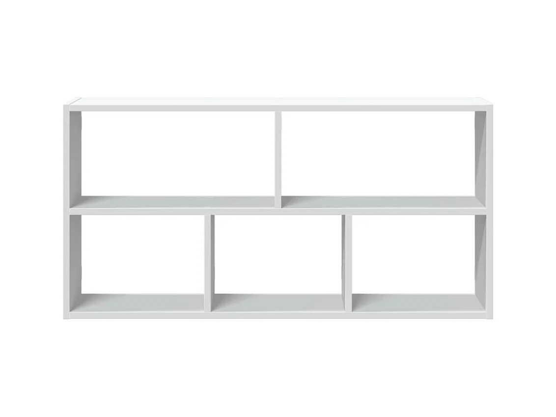 Estantería de pared madera ingeniería blanca 100x25x50 cm