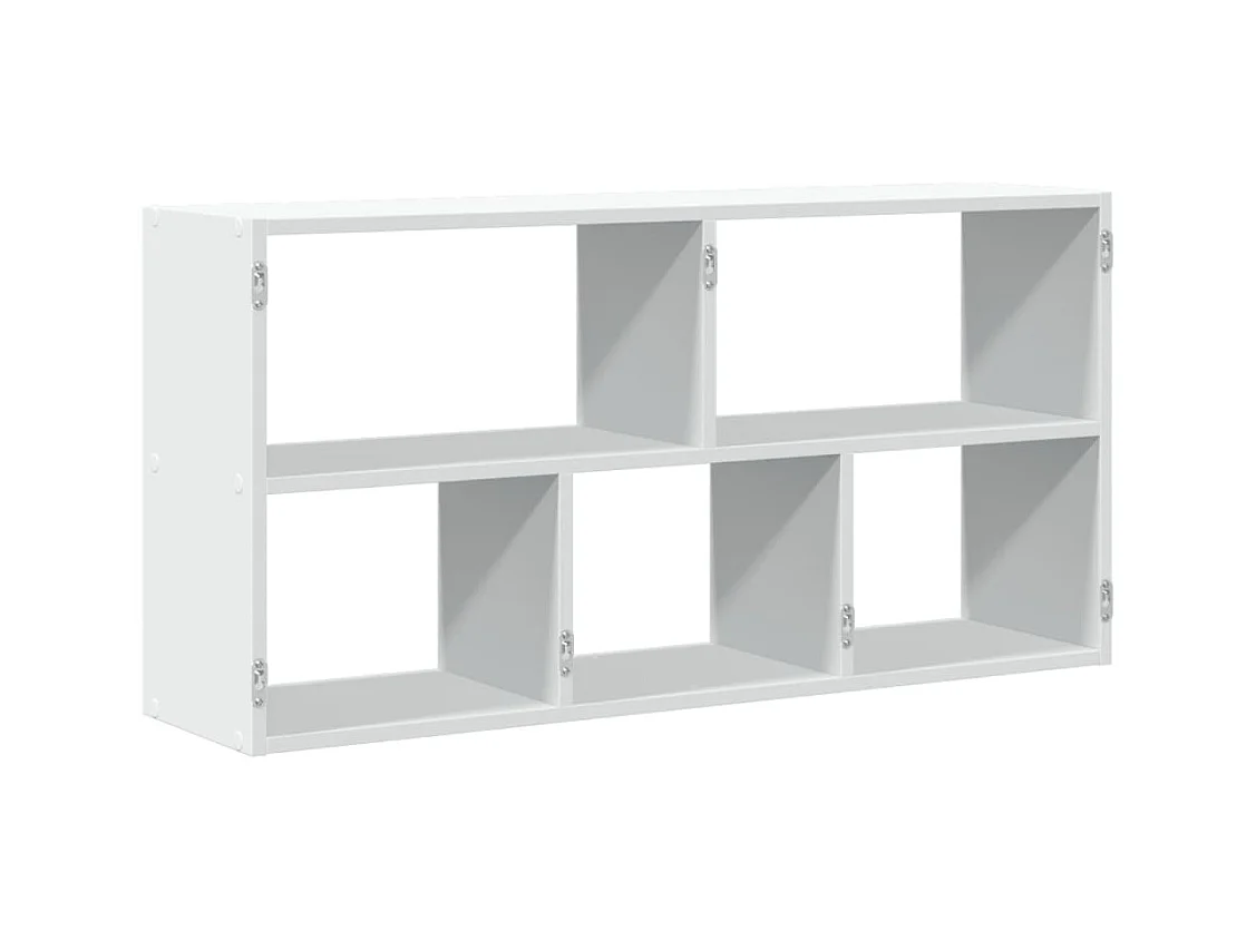 Estantería de pared madera ingeniería blanca 100x25x50 cm