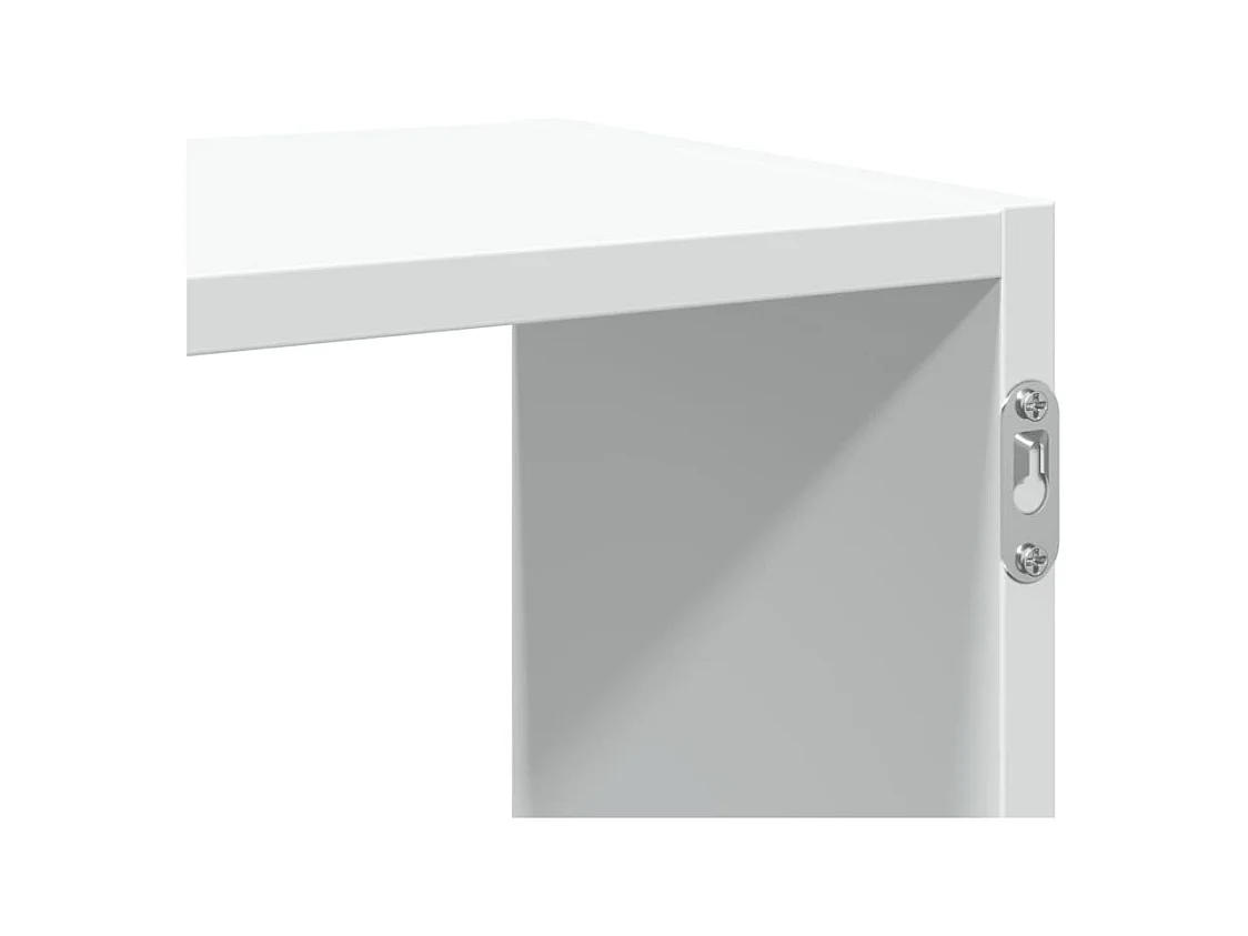 Estantería de pared madera ingeniería blanca 100x25x50 cm