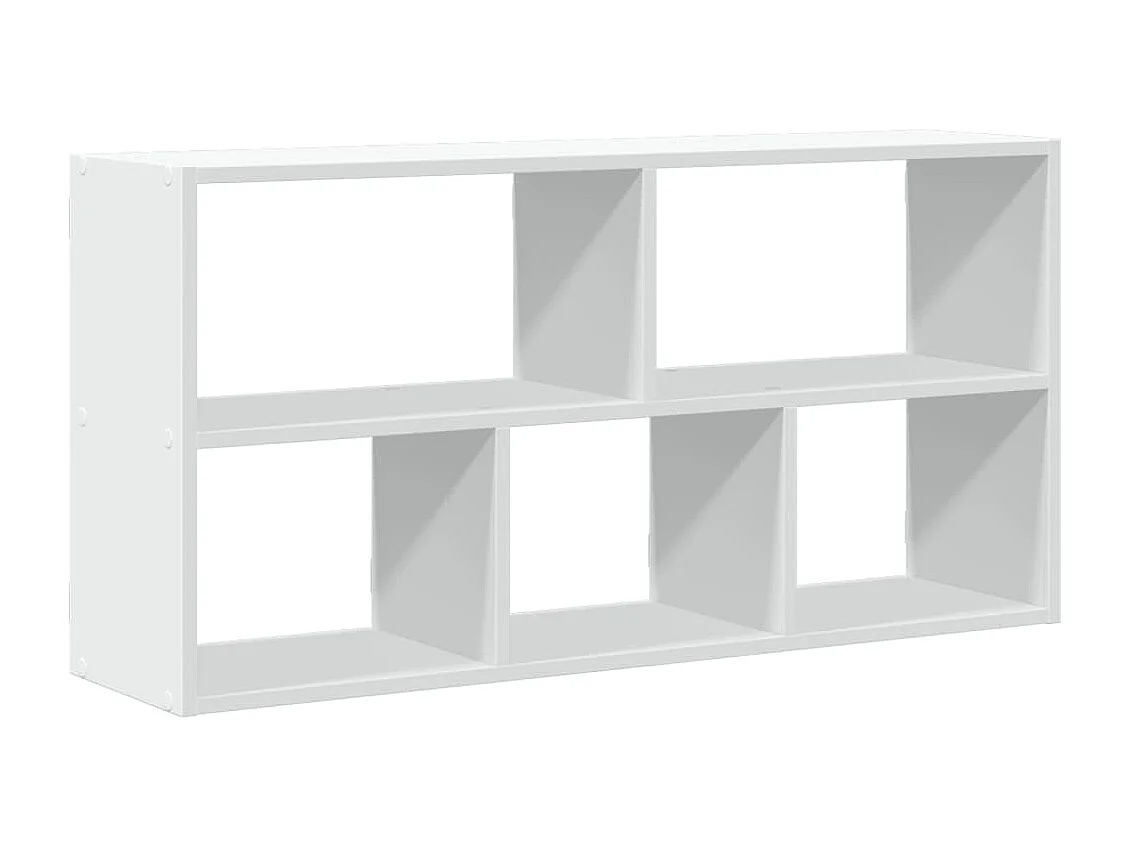 Wandschap 100x25x50 cm bewerkt hout wit