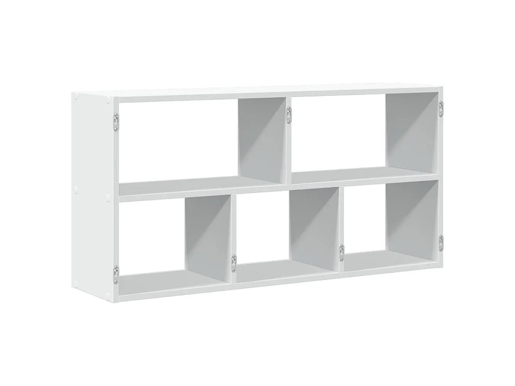 Estantería de pared madera ingeniería blanca 100x25x50 cm