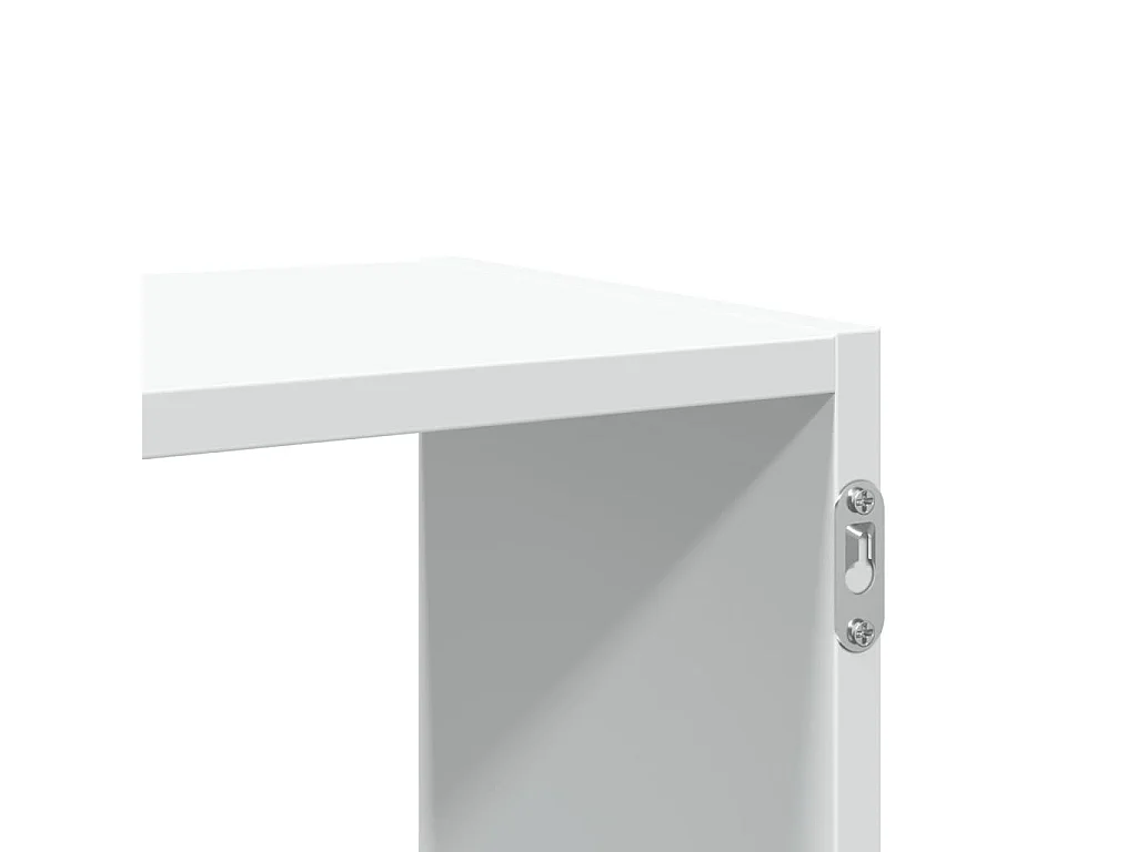 Estantería de pared madera ingeniería blanca 100x25x50 cm