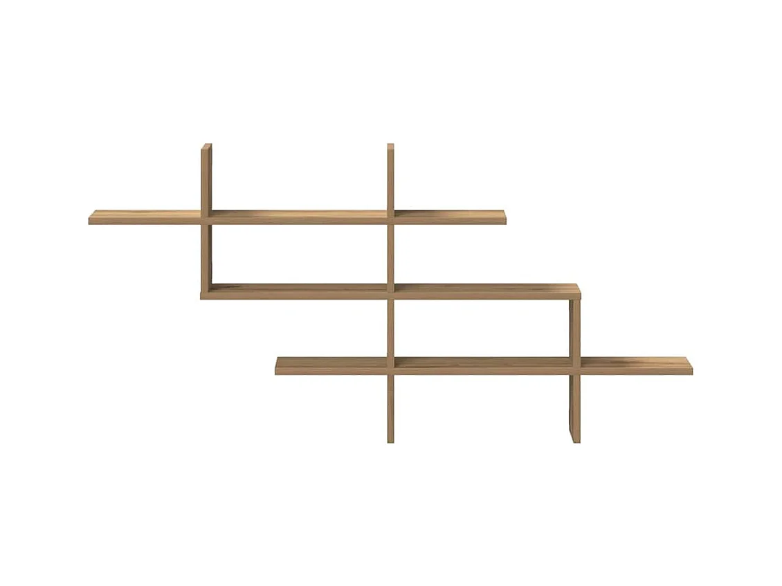 Estante parede 124,5x18x60,5cm deriv.madeira carvalho artisiano