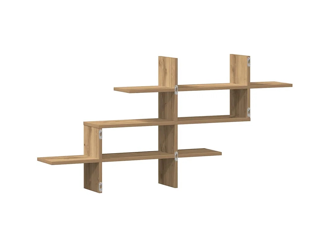 Estante parede 124,5x18x60,5cm deriv.madeira carvalho artisiano