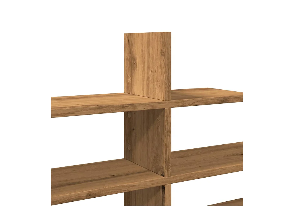 Estante parede 124,5x18x60,5cm deriv.madeira carvalho artisiano