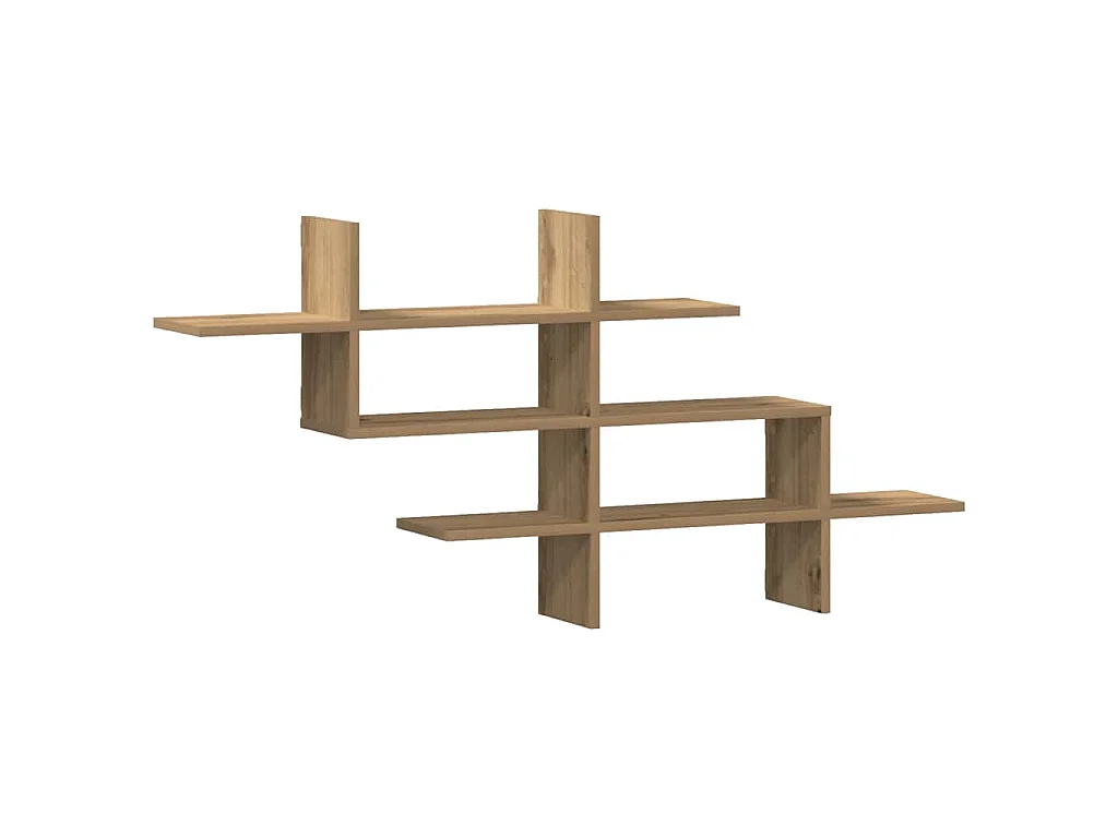 Wandregal Artisan-Eiche 124,5x18x60,5 cm Holzwerkstoff