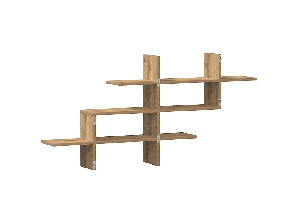 Wandregal Artisan-Eiche 124,5x18x60,5 cm Holzwerkstoff