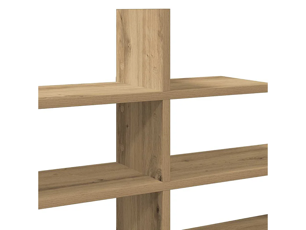Wandregal Artisan-Eiche 124,5x18x60,5 cm Holzwerkstoff