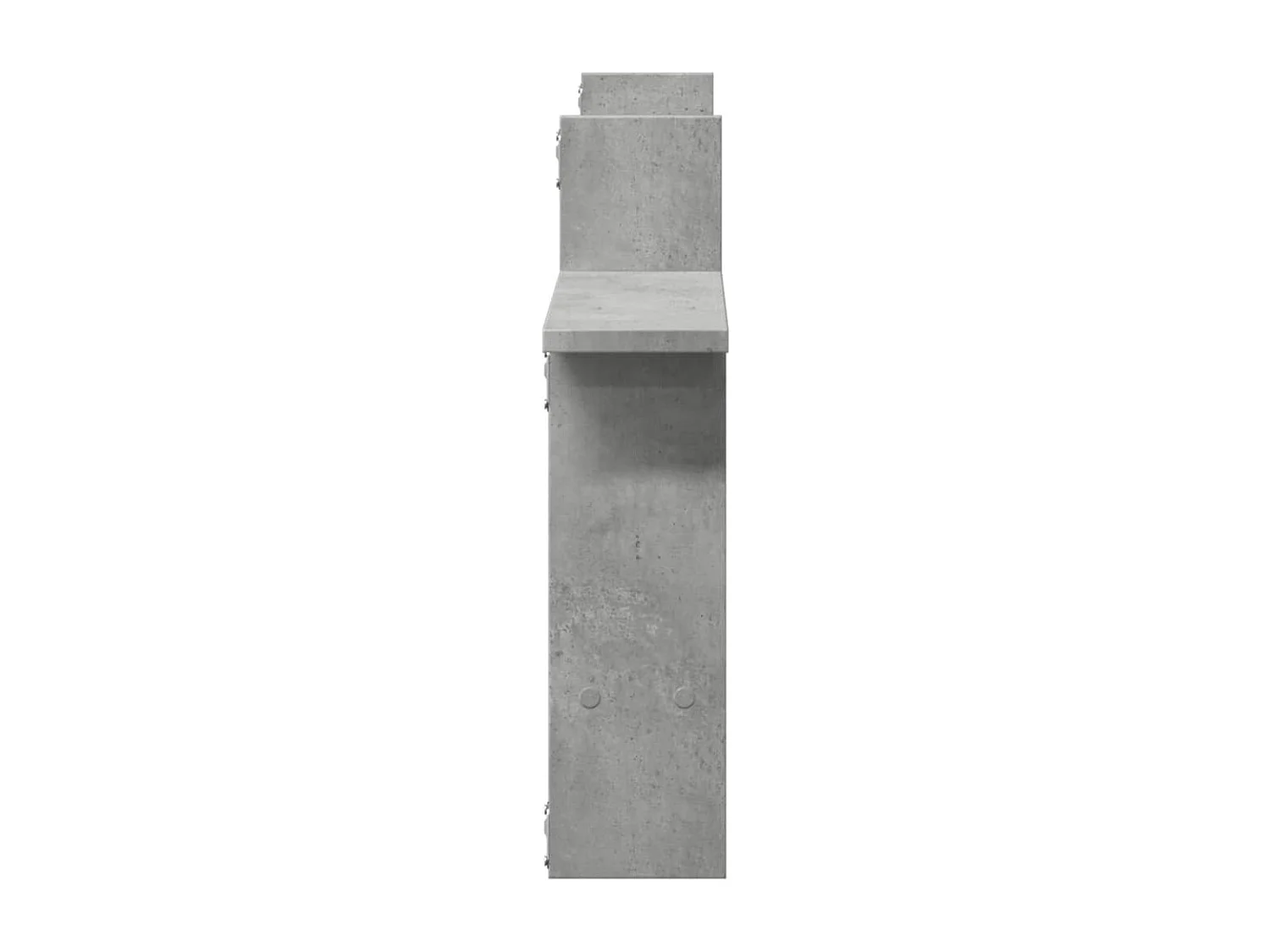 Étagères murales 2 pcs gris béton 50x12x50 cm bois d'ingénierie