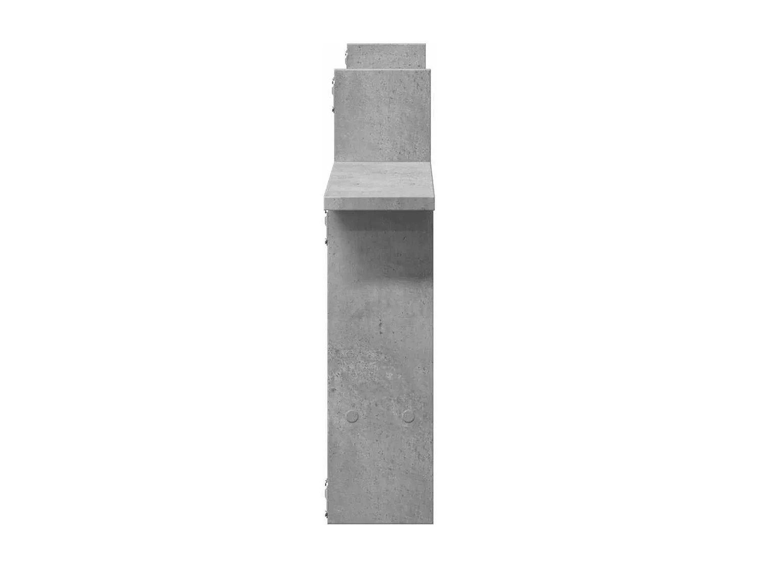 Étagères murales 2 pcs gris béton 50x12x50 cm bois d'ingénierie
