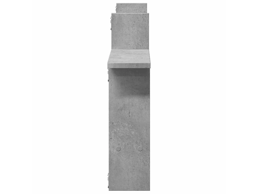 Étagères murales 2 pcs gris béton 50x12x50 cm bois d'ingénierie