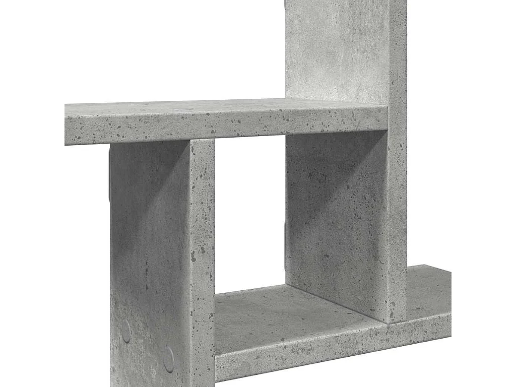 Étagères murales 2 pcs gris béton 50x12x50 cm bois d'ingénierie