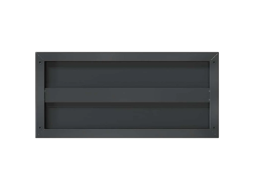 Étagères murales 2 pcs 50x23,5 cm noir acier inoxydable
