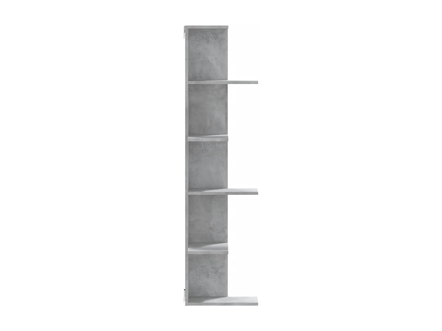 Wand-Eckregal Betongrau 36,5x36,5x140 cm Holzwerkstoff