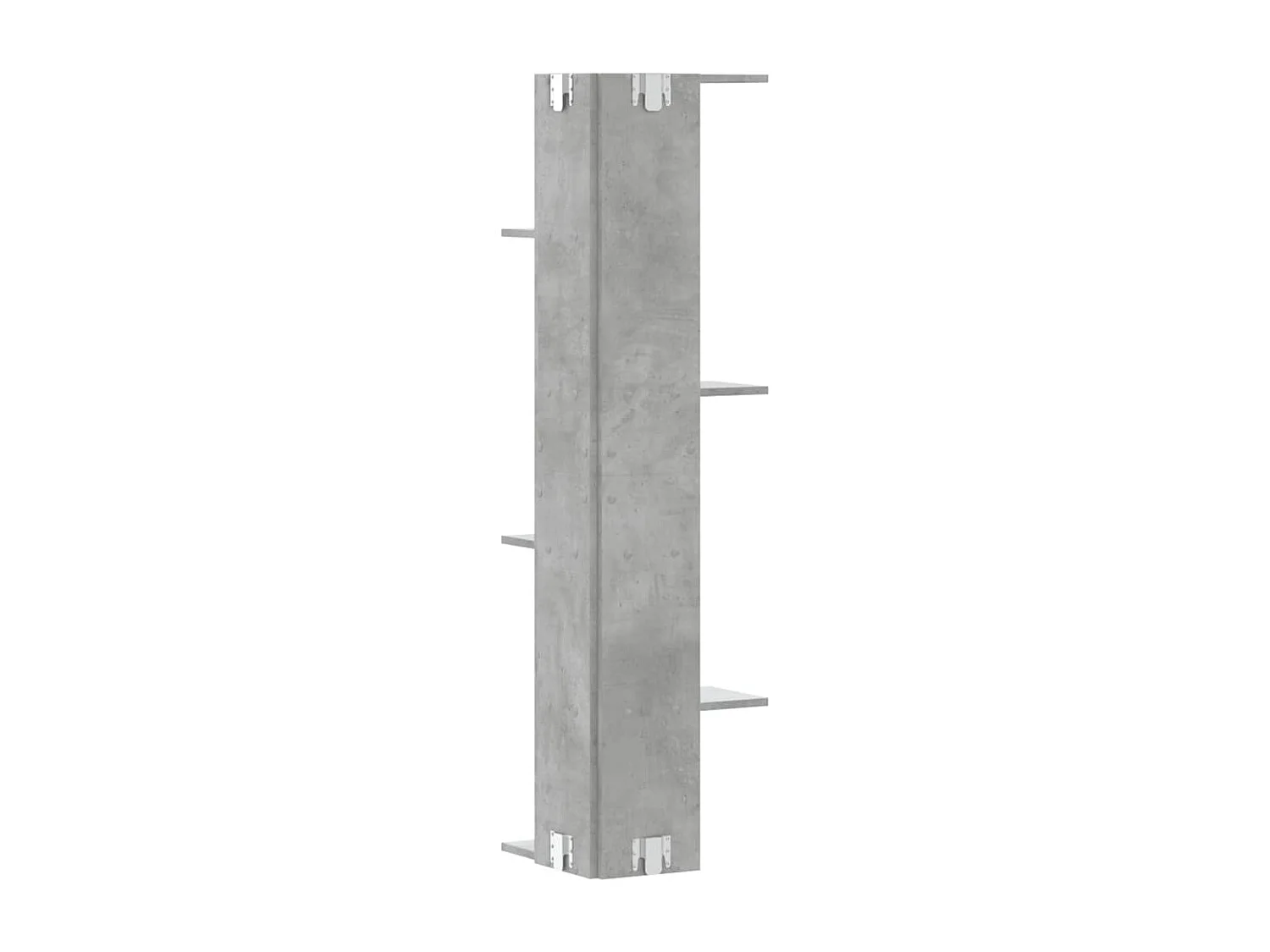 Wand-Eckregal Betongrau 36,5x36,5x140 cm Holzwerkstoff