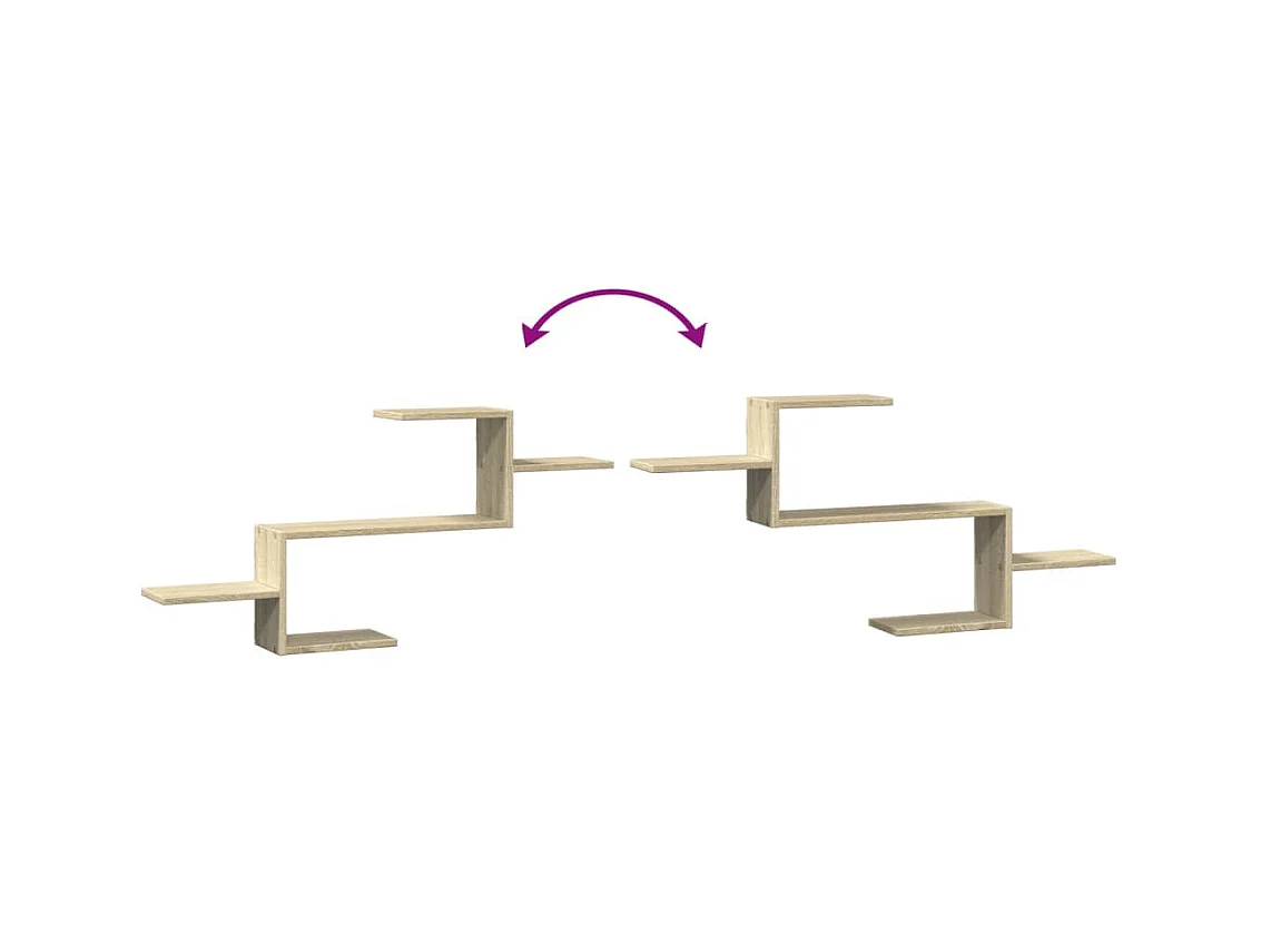 Wandregal Sonoma-Eiche 104x15x49 cm Holzwerkstoff