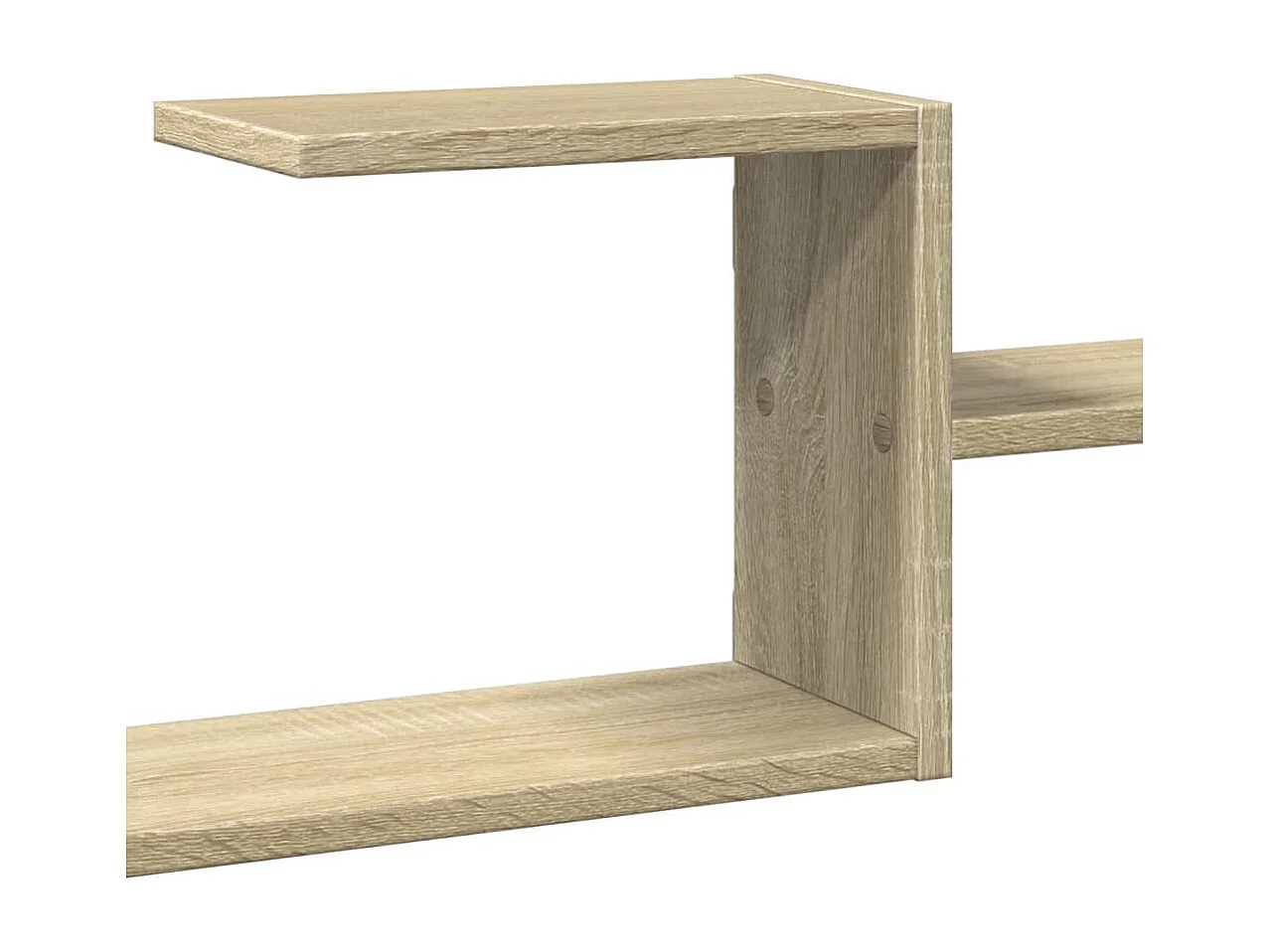 Wandschap 104x15x49 cm bewerkt hout sonoma eikenkleurig