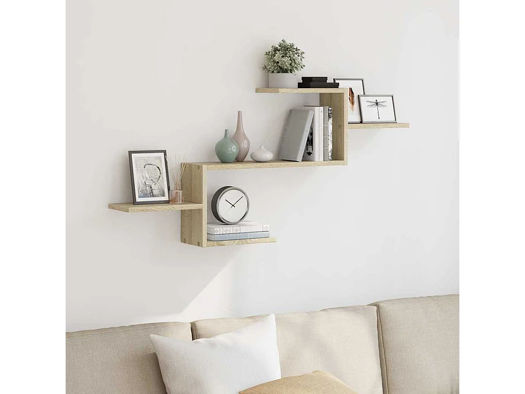 Étagère murale chêne sonoma 104x15x49 cm bois d'ingénierie