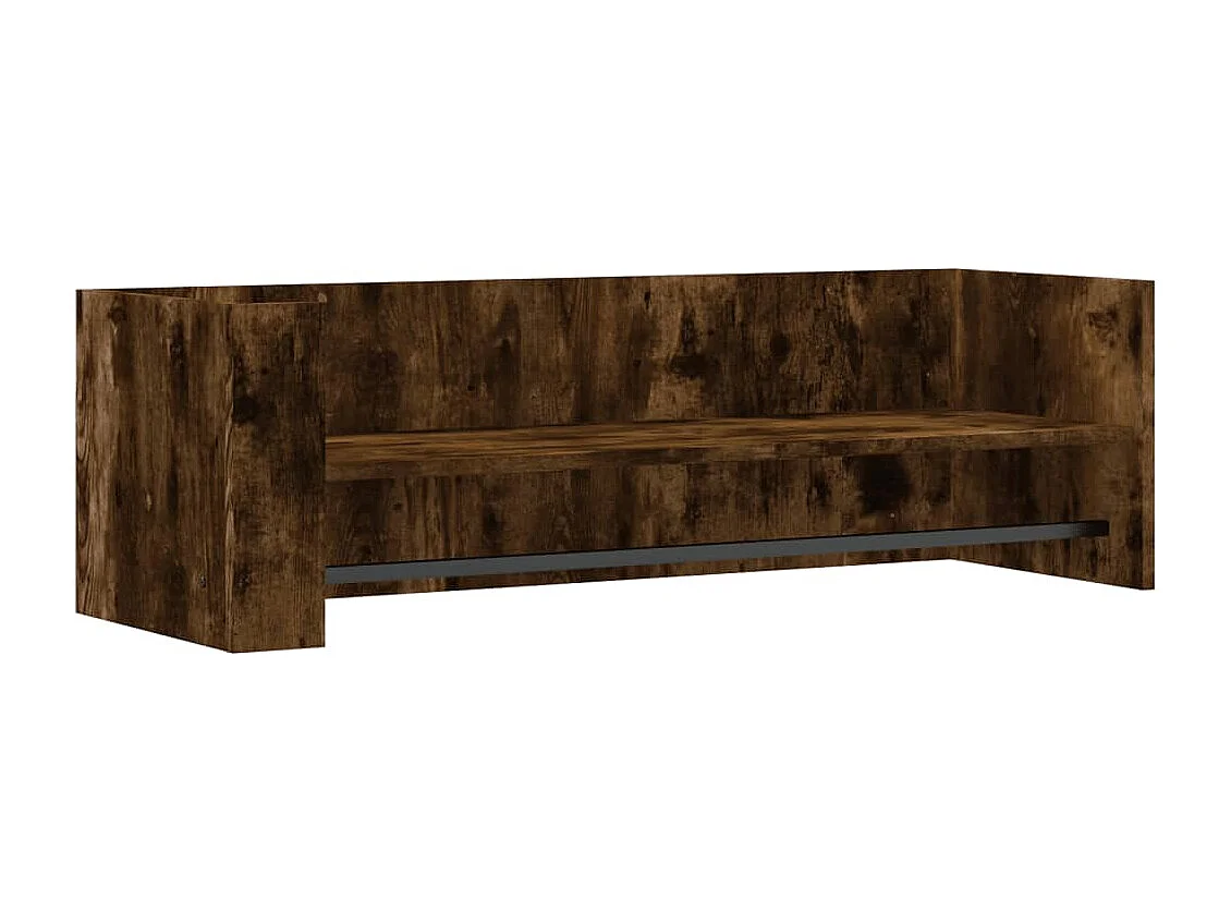 Étagère murale chêne fumé 100x35x30,5 cm bois d'ingénierie