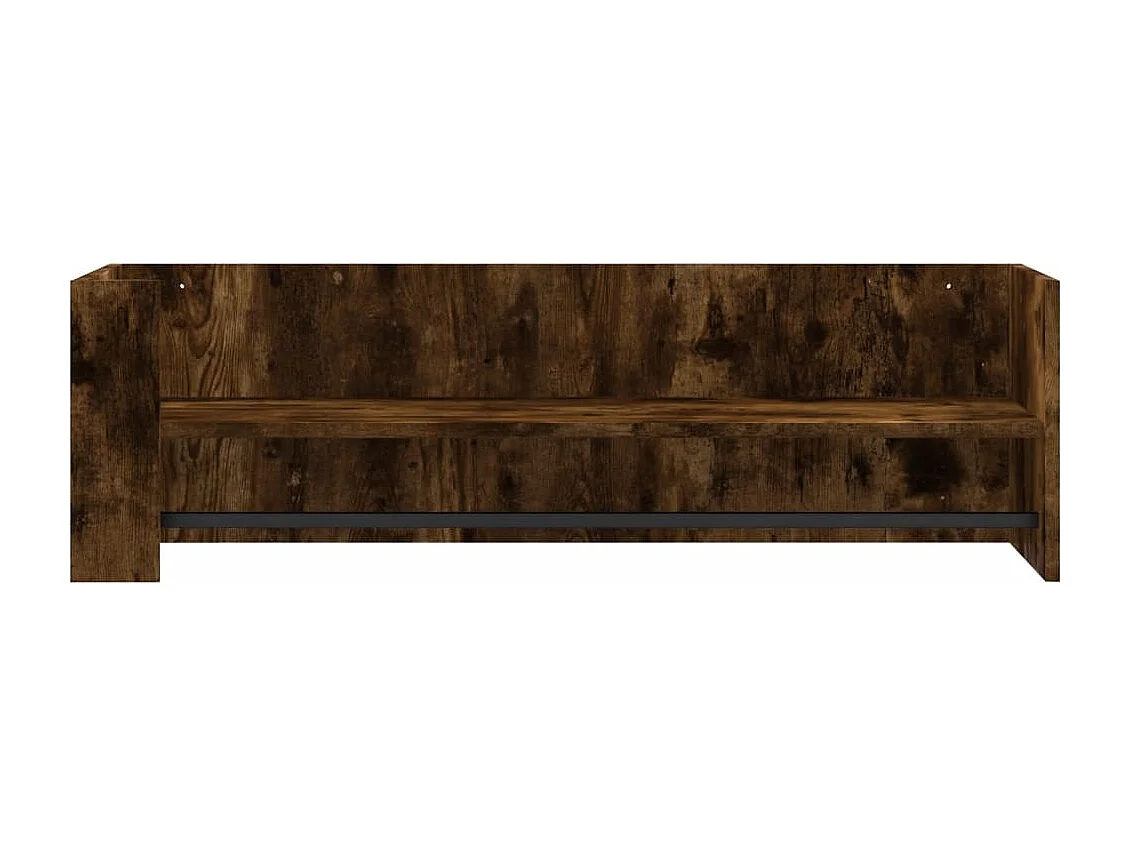 Étagère murale chêne fumé 100x35x30,5 cm bois d'ingénierie