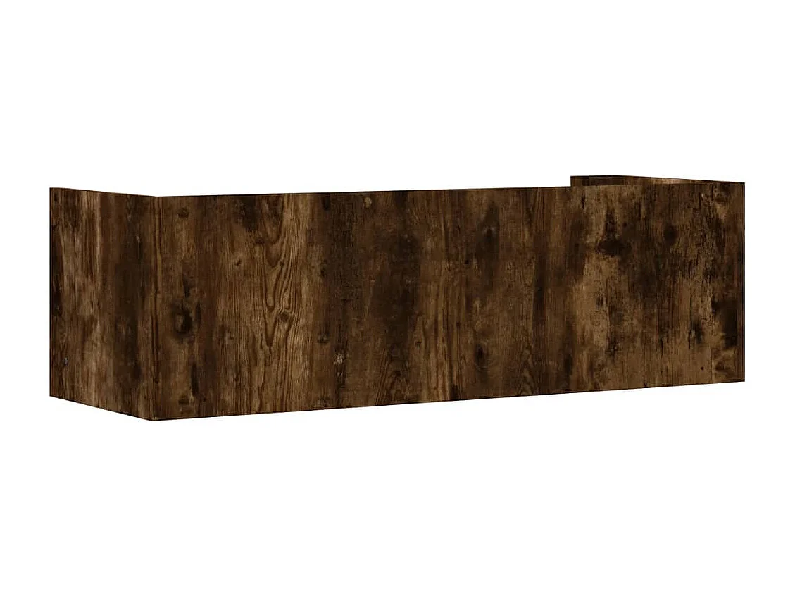 Étagère murale chêne fumé 100x35x30,5 cm bois d'ingénierie