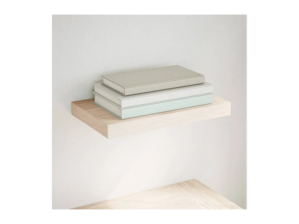 Estante flotante de madera de ingeniería 40x23,5x4 cm