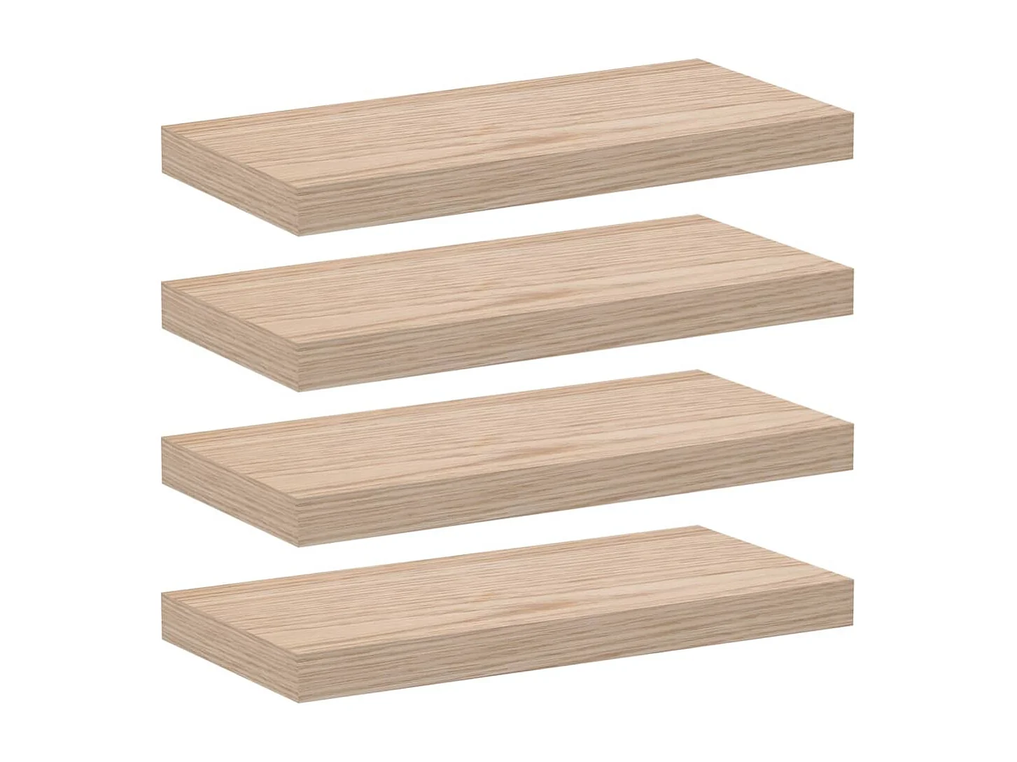 Étagères flottantes 4 pcs 50x23,5x4 cm bois d'ingénierie