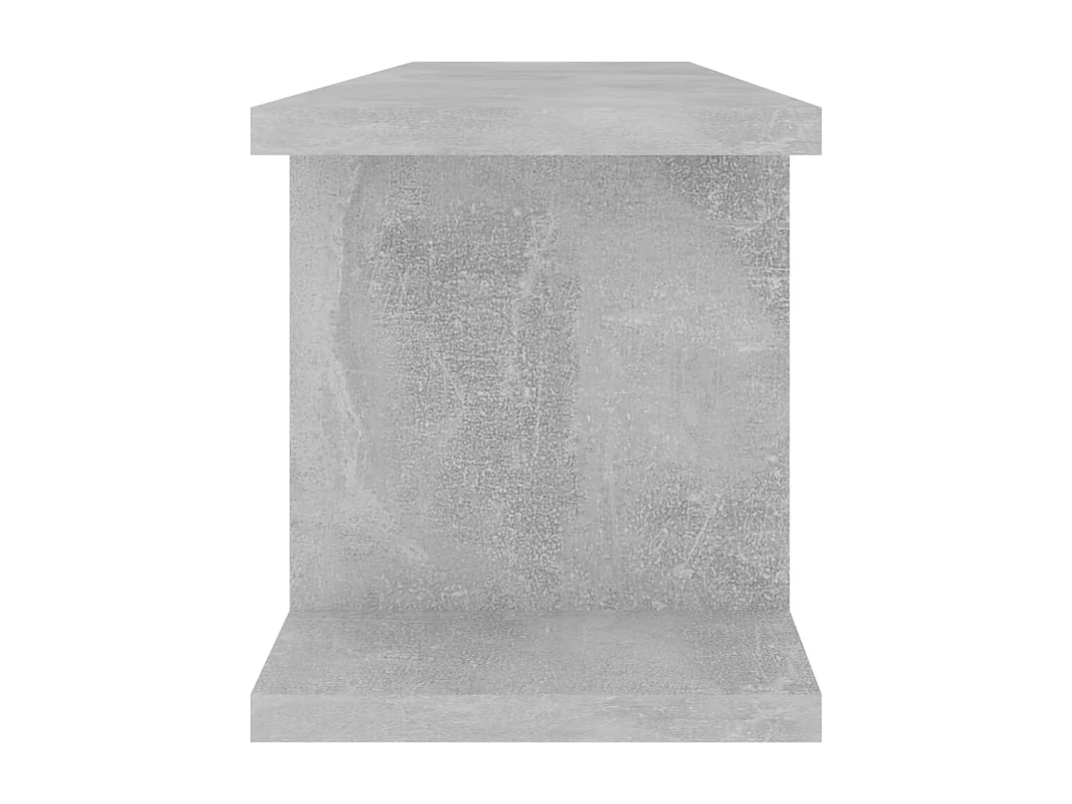 Wandschappen 2 st 75x18x20 cm bewerkt hout betongrijs