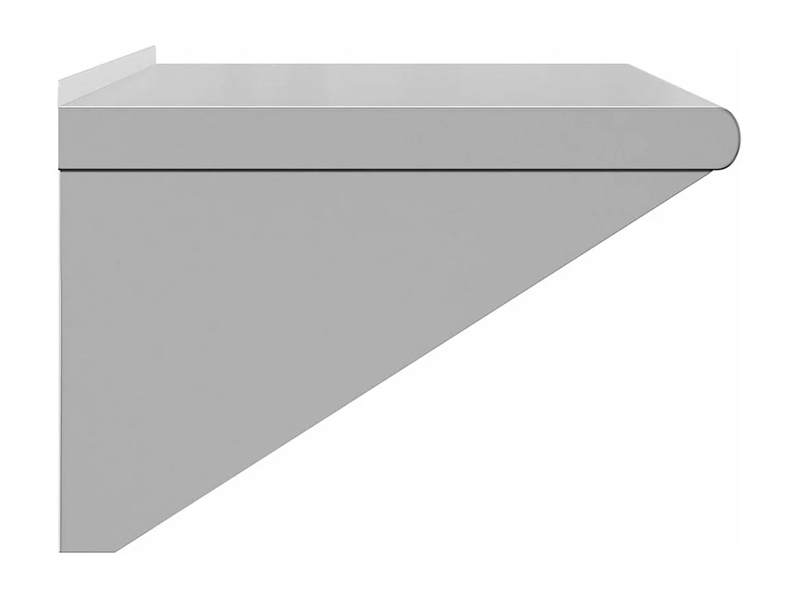 Étagère murale 75x45x31 cm argenté acier inoxydable