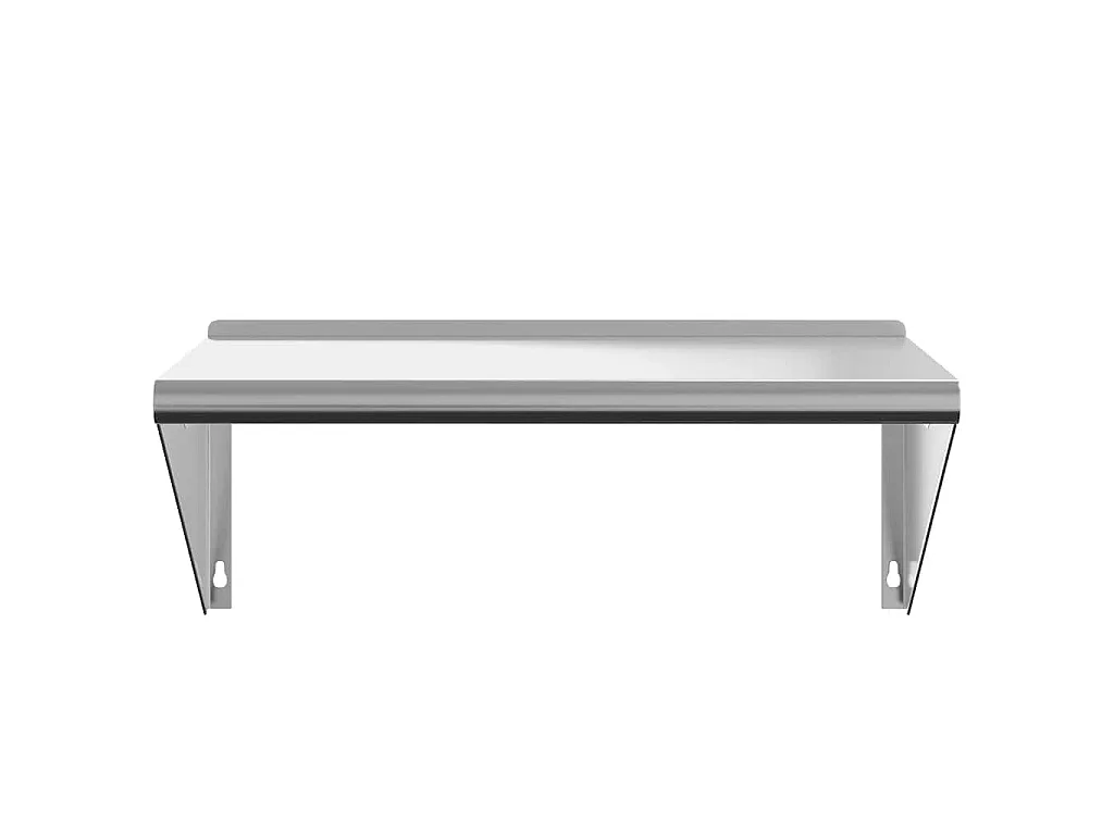 Étagère murale 75x45x31 cm argenté acier inoxydable