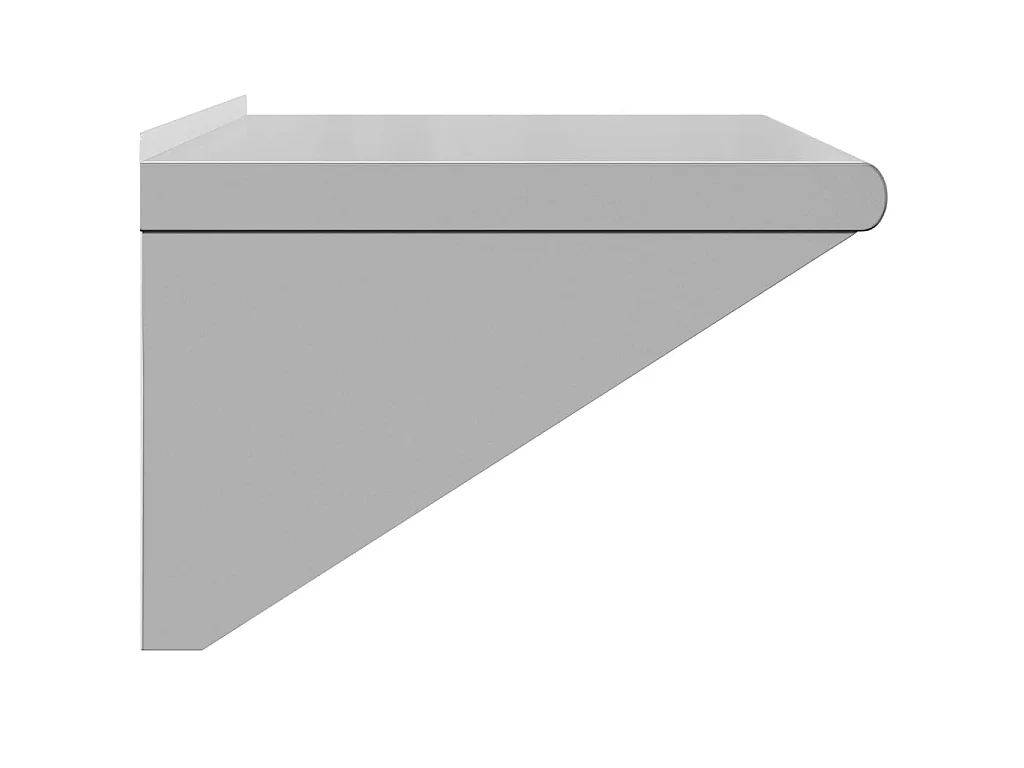 Étagère murale 75x45x31 cm argenté acier inoxydable