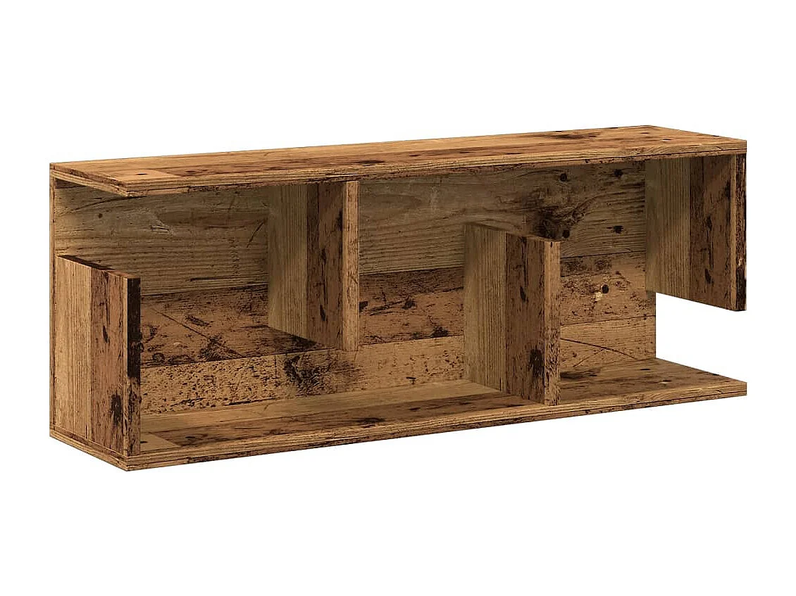 Wandschrank 80x20x30 cm Altholz-Optik Holzwerkstoff