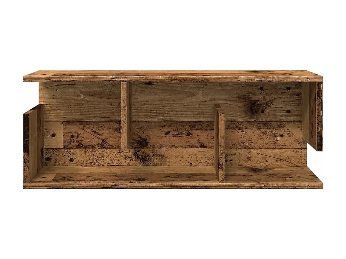 Wandschrank 80x20x30 cm Altholz-Optik Holzwerkstoff