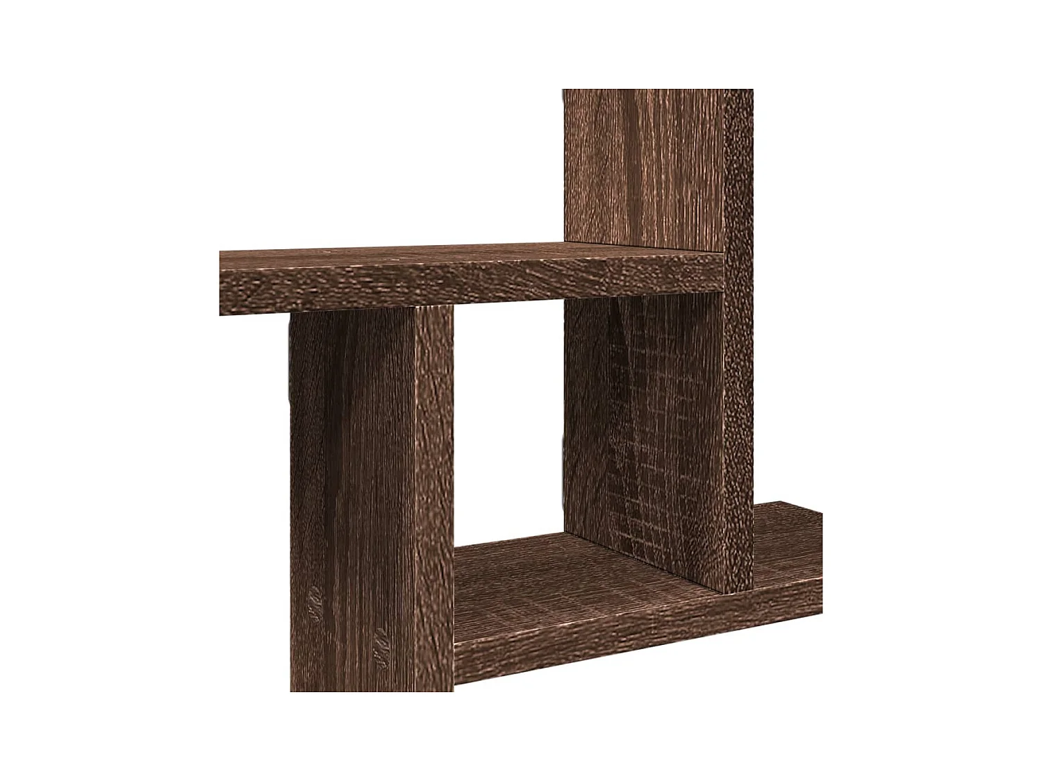 Estantes de pared 2 uds madera ingeniería marrón 50x12x50 cm