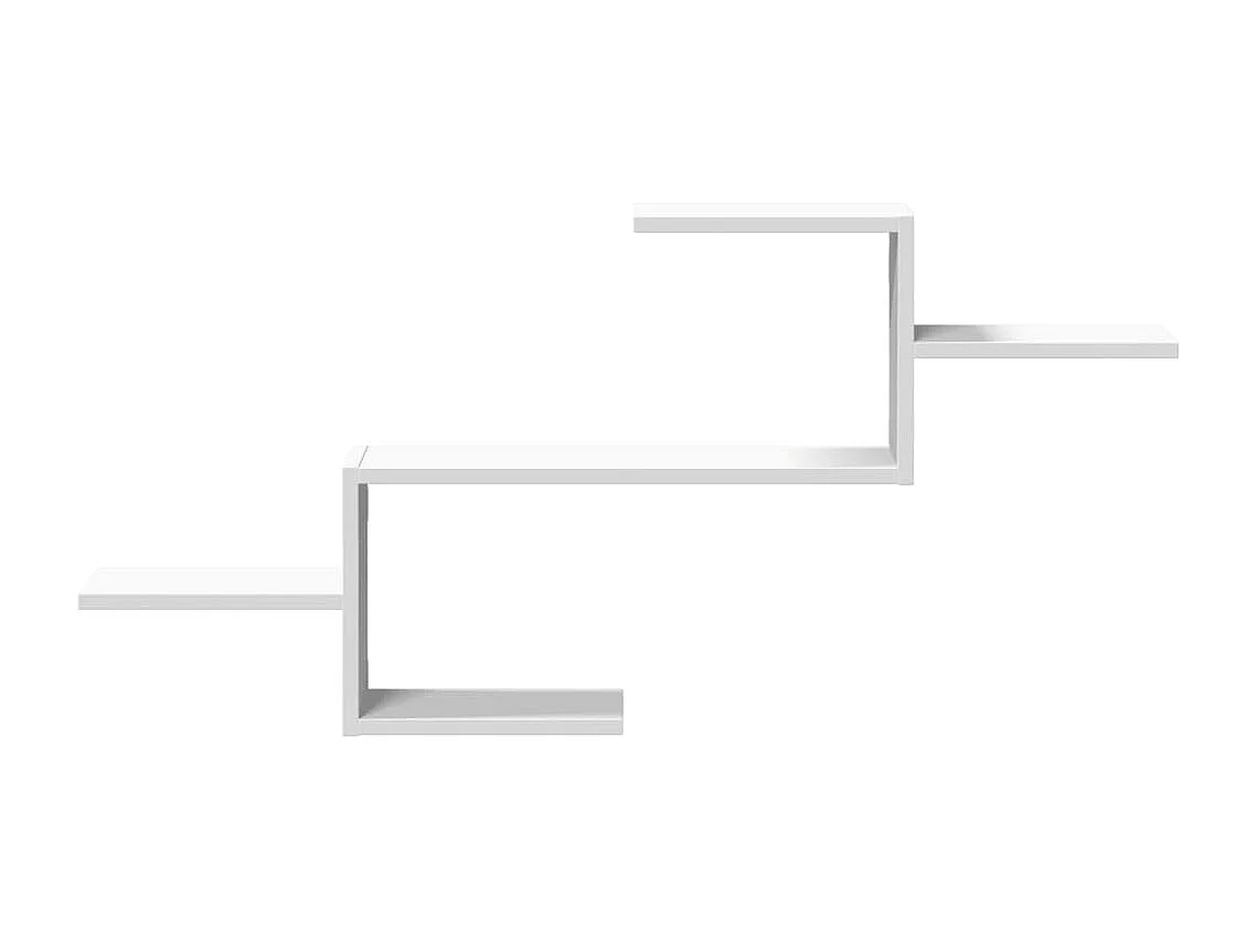 Estante de pared madera de ingeniería blanco 104x15x49 cm