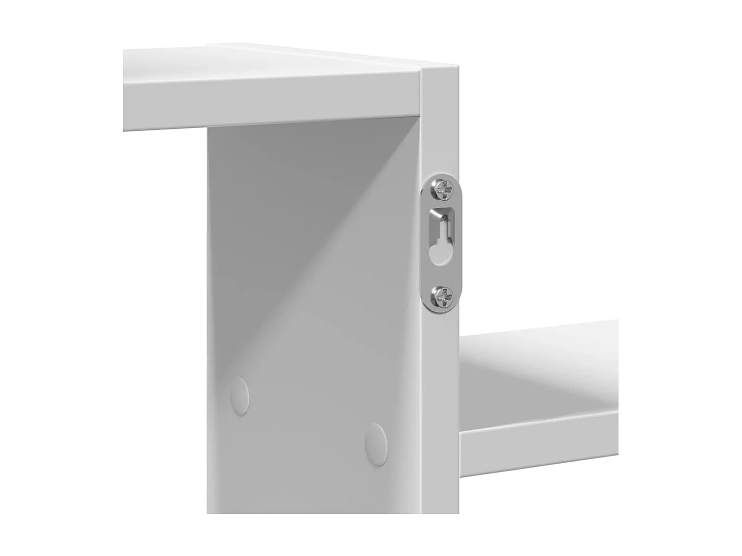 Étagère murale blanc 104x15x49 cm bois d'ingénierie