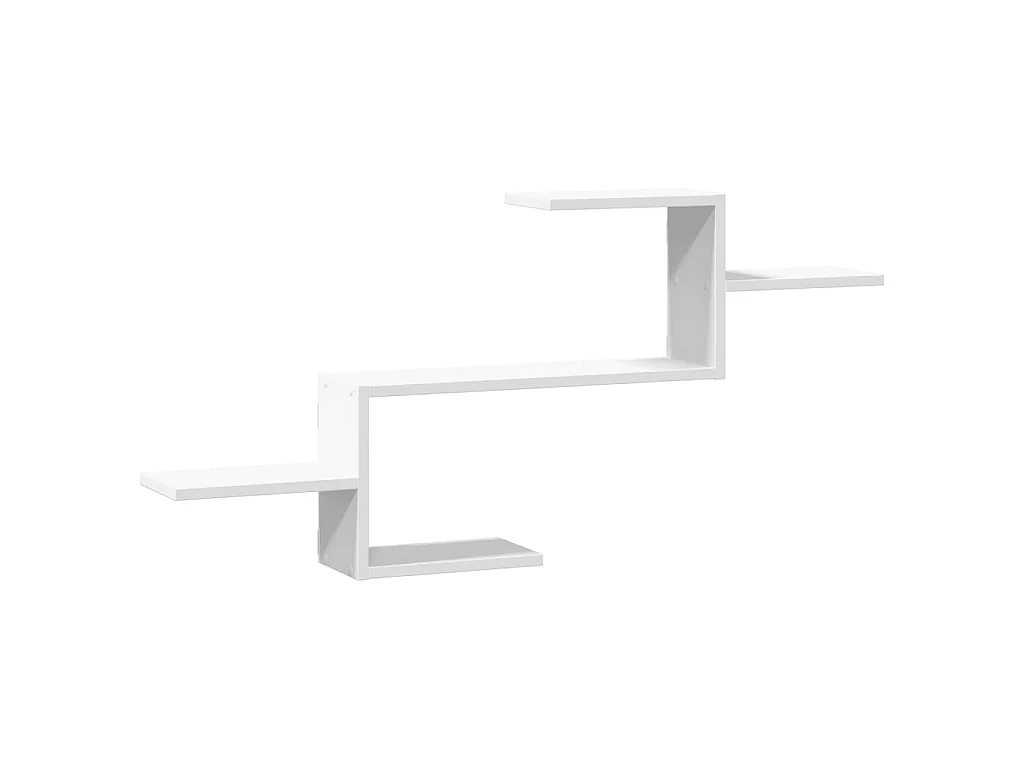 Wandregal Weiß 104x15x49 cm Holzwerkstoff