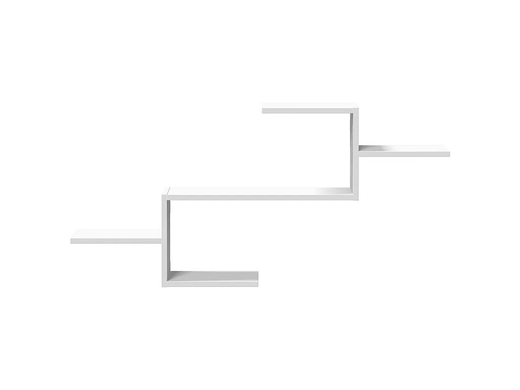 Wandregal Weiß 104x15x49 cm Holzwerkstoff