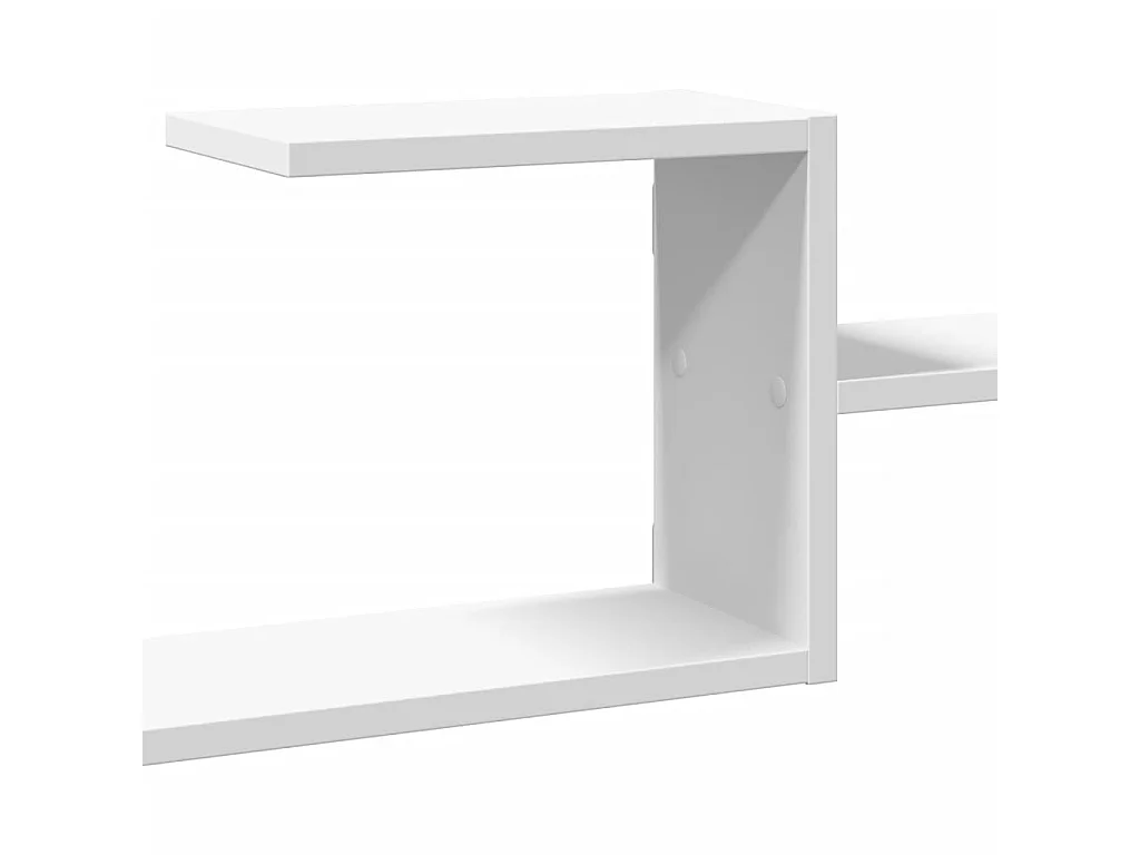 Étagère murale blanc 104x15x49 cm bois d'ingénierie