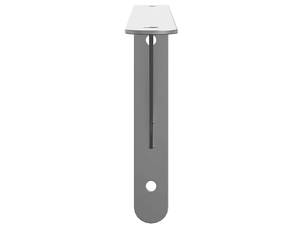 Supports d'étagères 4pcs 30x2,5x15,5cm argenté acier inoxydable
