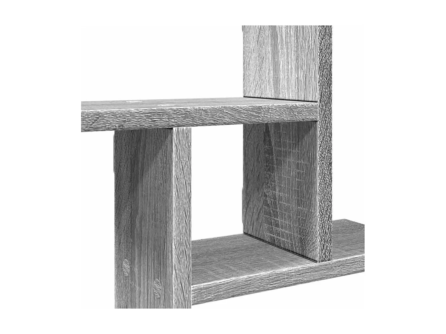 Étagères murales 2pcs sonoma gris 38x12x38 cm bois d’ingénierie