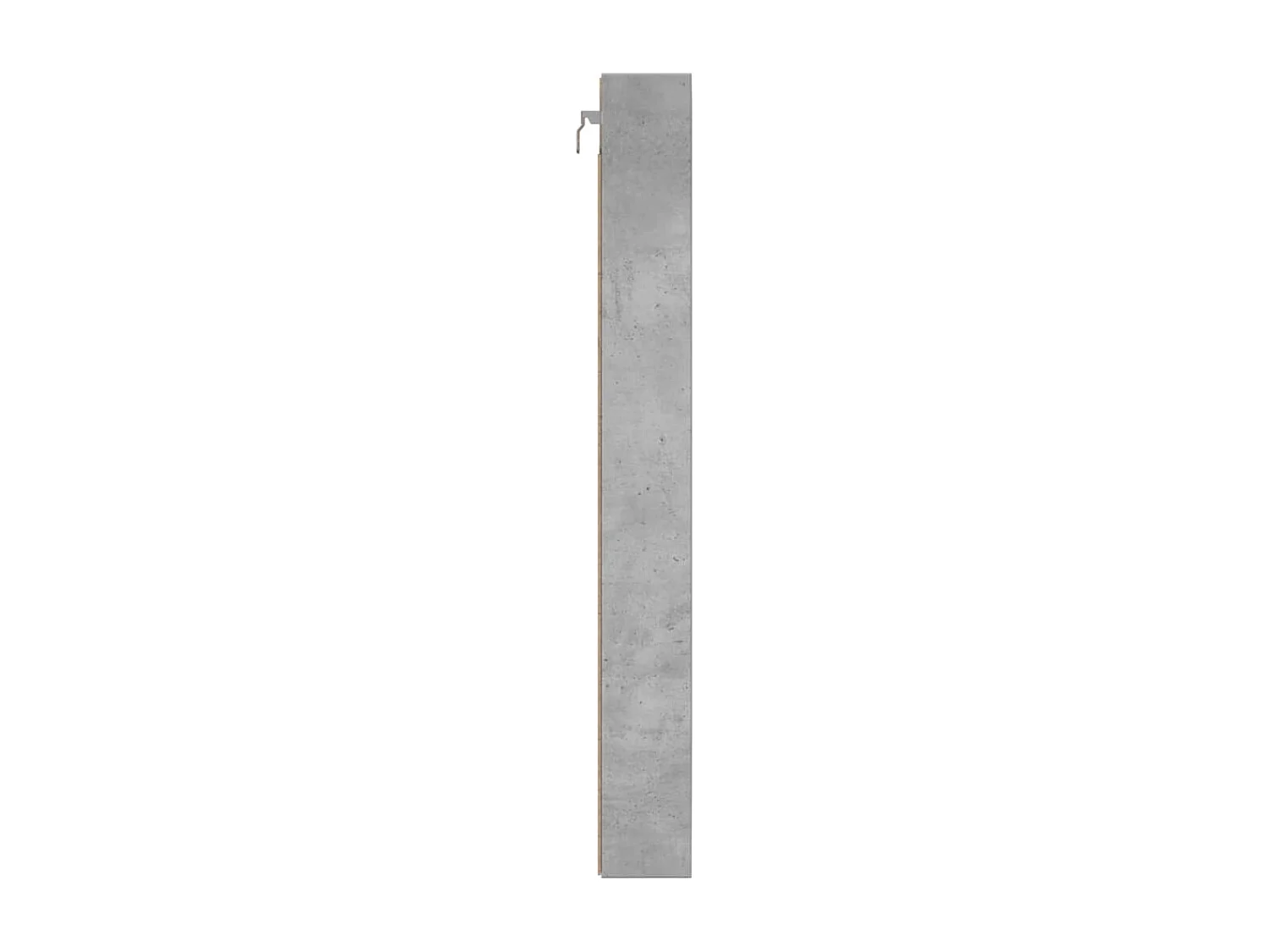 Armoire à vitrine gris béton 100x8,5x75 cm bois d’ingénierie