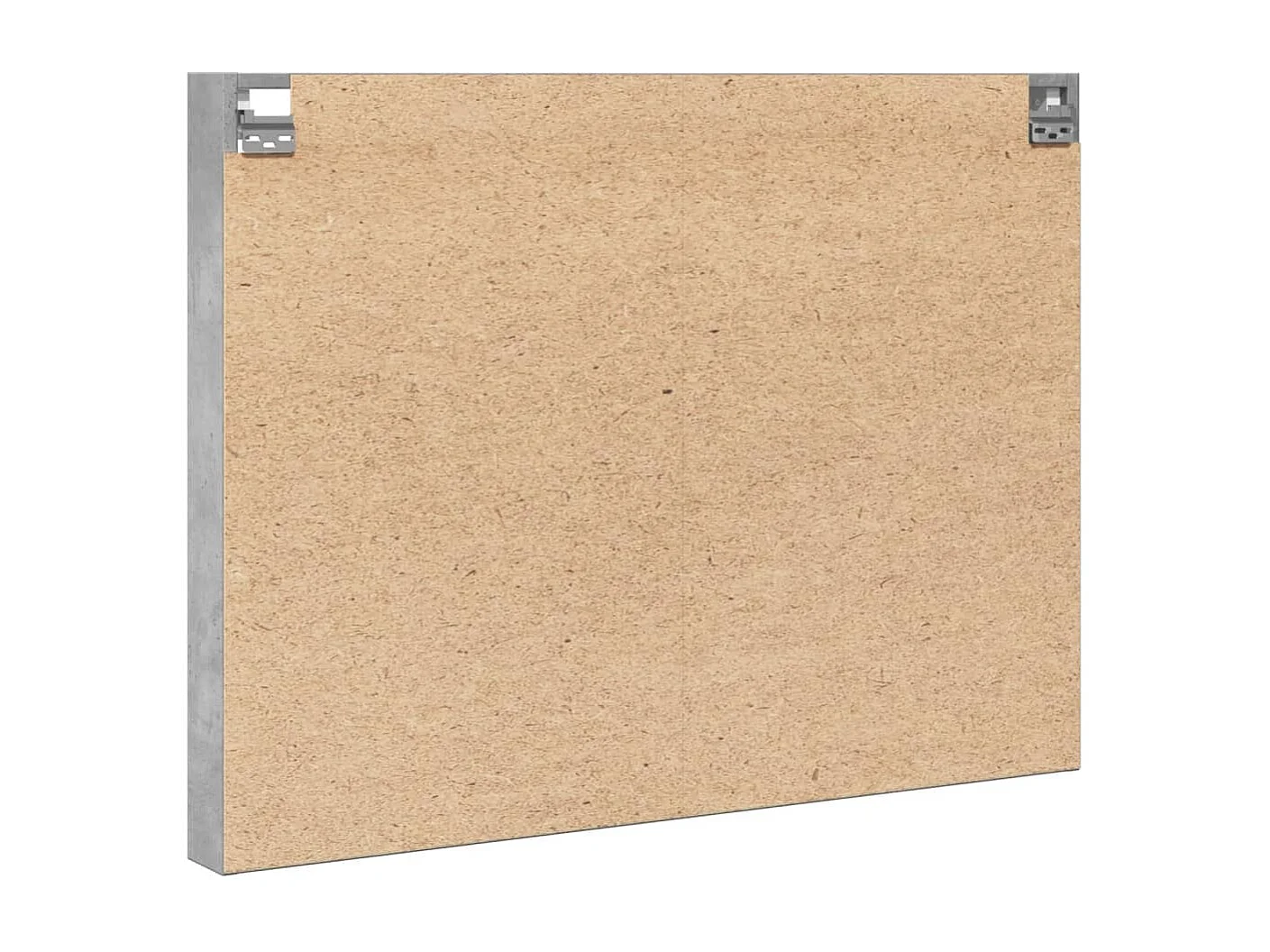Armoire à vitrine gris béton 100x8,5x75 cm bois d’ingénierie