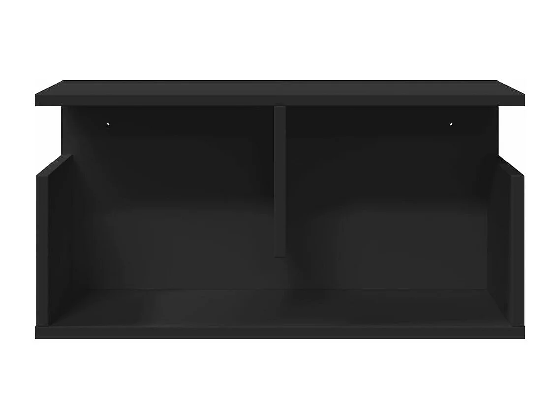 Wandschrank 60x20x30 cm Schwarz Holzwerkstoff