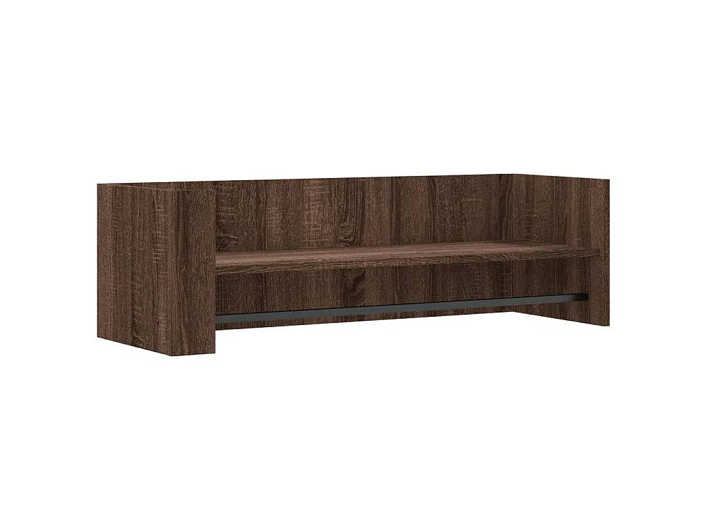 Wandregal Braun Eichen-Optik 100x35x30,5 cm Holzwerkstoff