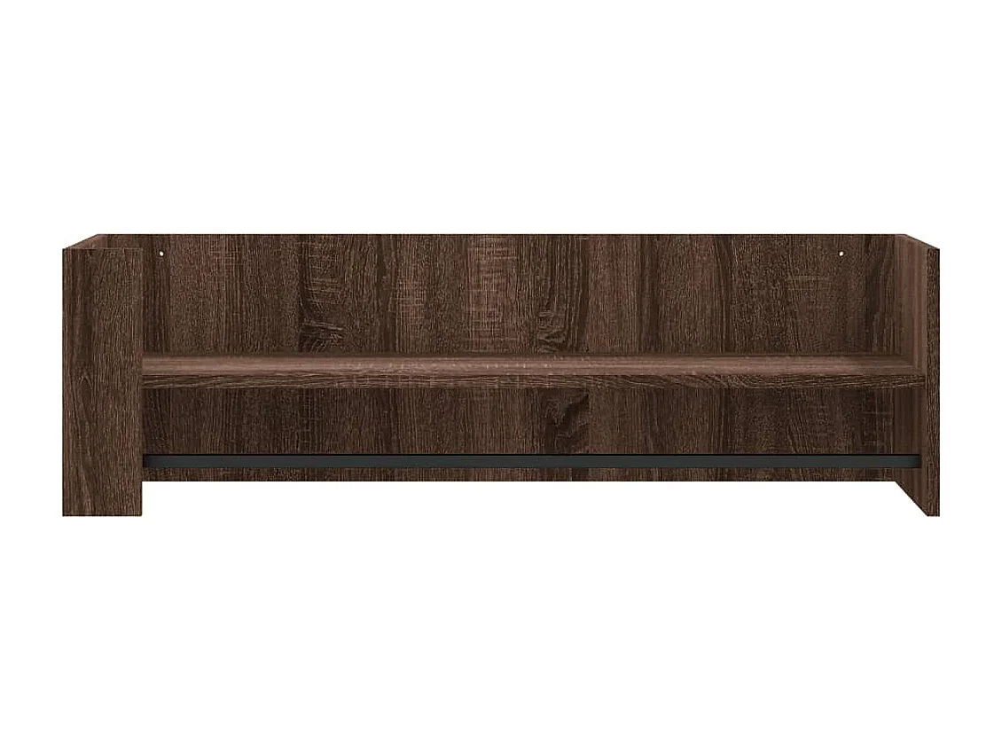 Wandregal Braun Eichen-Optik 100x35x30,5 cm Holzwerkstoff